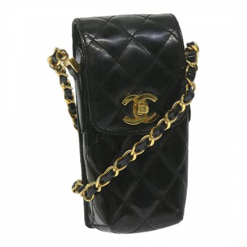 Black Chanel Matelasse Shoulder Bag - Vintage Chanel - Modalova