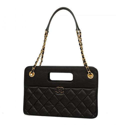 Black Chanel Matelasse Shoulder Bag - Vintage Chanel - Modalova