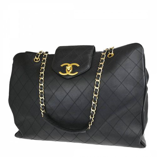 Black Chanel Jumbo Shoulder Bag - Vintage Chanel - Modalova