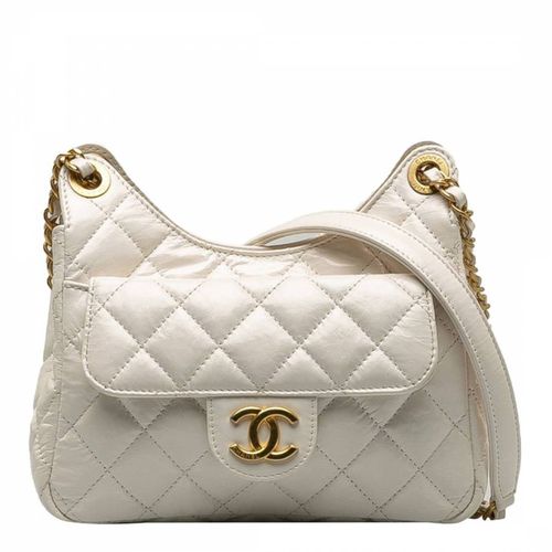 White Chanel Matelasse Shoulder Bag - Vintage Chanel - Modalova