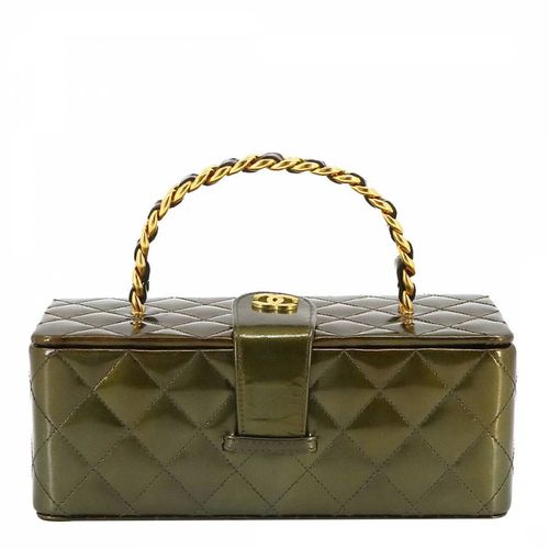 Khaki Chanel Vanity Handbag - Vintage Chanel - Modalova