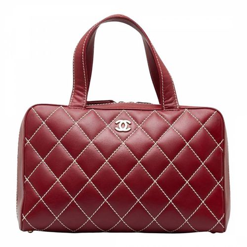 Red Chanel Wild Stitch Handbag - Vintage Chanel - Modalova