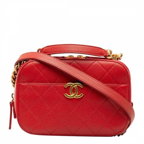 Red Chanel Matelasse Shoulder Bag - Vintage Chanel - Modalova