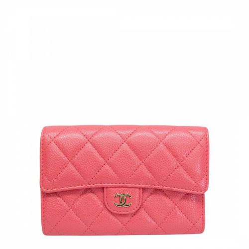 Pink Chanel Matelasse Wallet - Vintage Chanel - Modalova