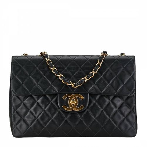 Black Chanel Jumbo Shoulder Bag - Vintage Chanel - Modalova