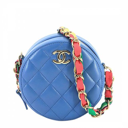 Blue Chanel Ronde Shoulder Bag - Vintage Chanel - Modalova