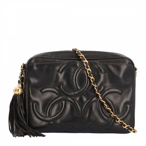 Black Chanel Logo Cc Shoulder Bag - Vintage Chanel - Modalova