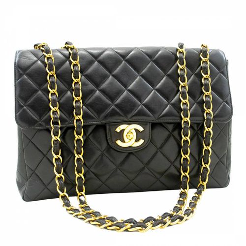 Black Chanel Flap Bag Shoulder Bag - Vintage Chanel - Modalova