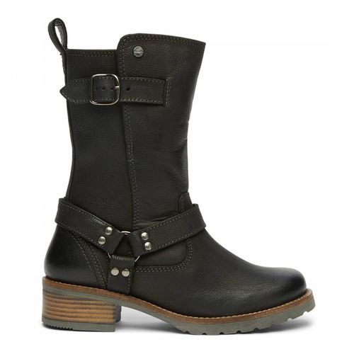 Black Leather Wardour Biker Boots - Bench - Modalova