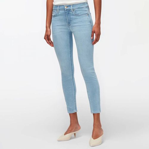 Light Blue Skinny Stretch Jeans - 7 For All Mankind - Modalova