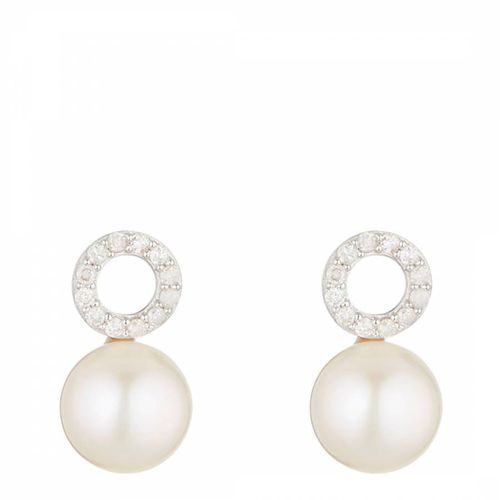 White Gold Pearl Cairns Earrings - Artisan Joaillier - Modalova