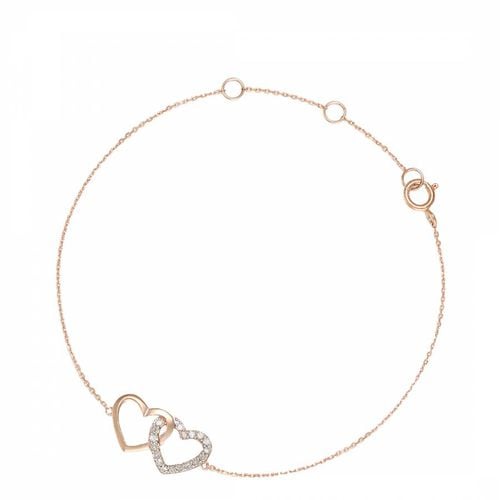 Rose Diamond Jamais sans Toi Bracelet - Artisan Joaillier - Modalova