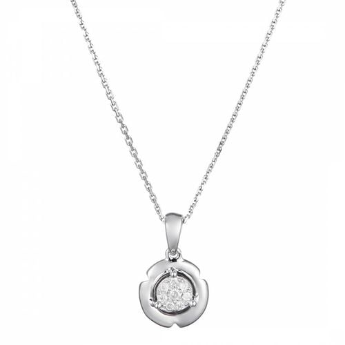 White Gold Diamond Round & Round Pendant Necklace - Artisan Joaillier - Modalova