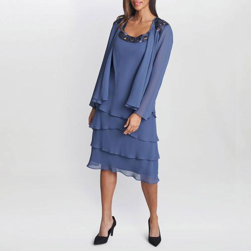 Blue Leigh Jacket Dress - Gina Bacconi - Modalova