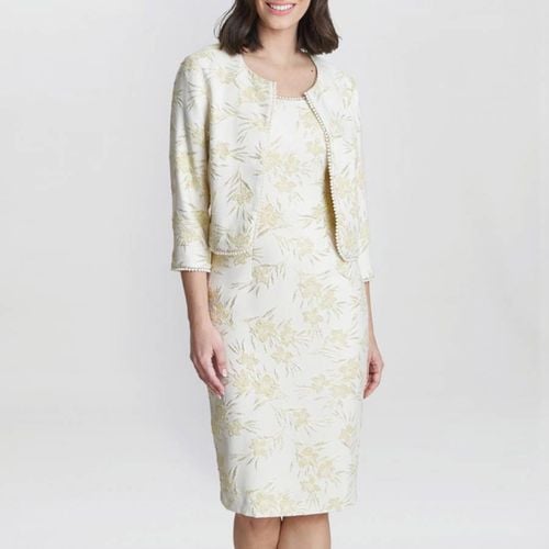 Lindsay Dress And Jacket With Pearl Trim - Gina Bacconi - Modalova