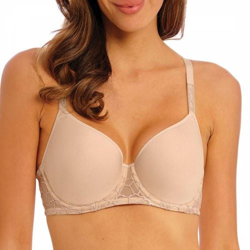 Beige Lisse Underwire Moulded Spacer Bra - Wacoal - Modalova