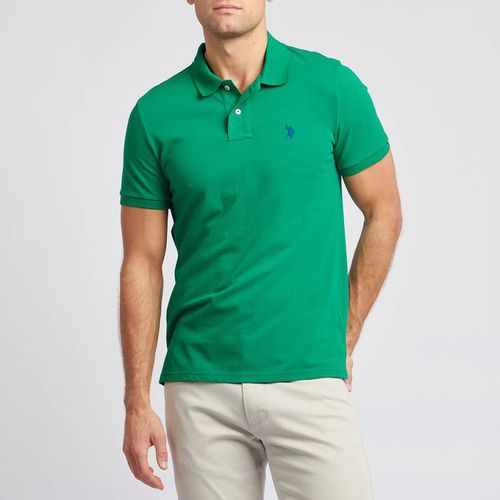 Pique Short Sleeve Cotton Polo Shirt - U.S. Polo Assn. - Modalova