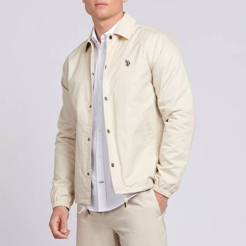 Cream Cotton Coach Jacket - U.S. Polo Assn. - Modalova