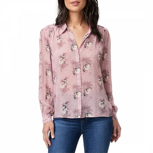 Pink Silk Floral Maryanne Shirt - Paige - Modalova