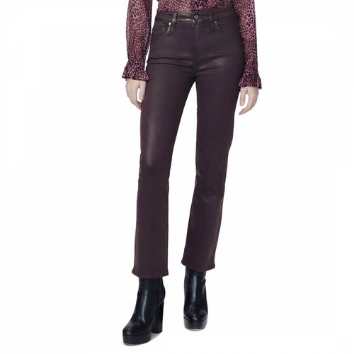 Plum Coated Cindy Straight Leg Jeans - Paige - Modalova