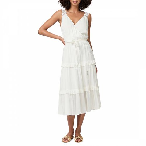 White Riviera Tiered Midi Dress - Paige - Modalova