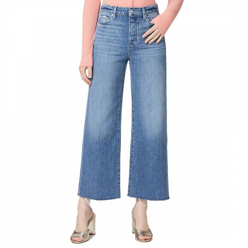 Mid Wash Anessa Wide Leg Crop Jeans - Paige - Modalova