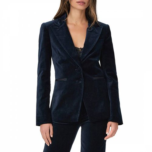 Navy Velvet Chelsee Blazer - Paige - Modalova