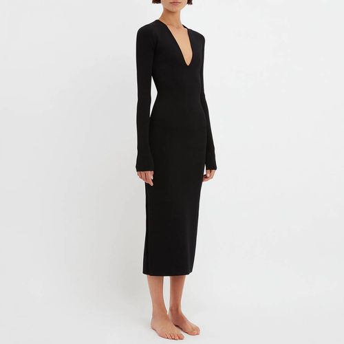 VB Body Deep V-Neck Midi Dress - Victoria Beckham - Modalova