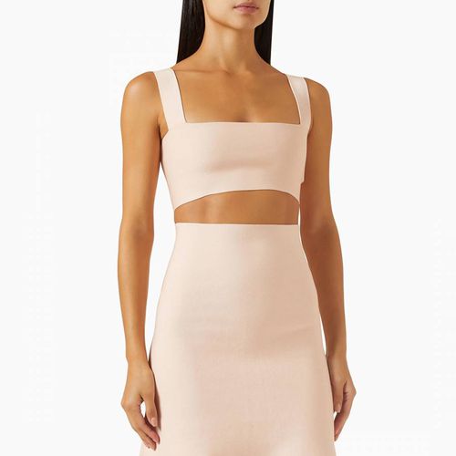 Pale Pink Cropped Bandeau - Victoria Beckham - Modalova