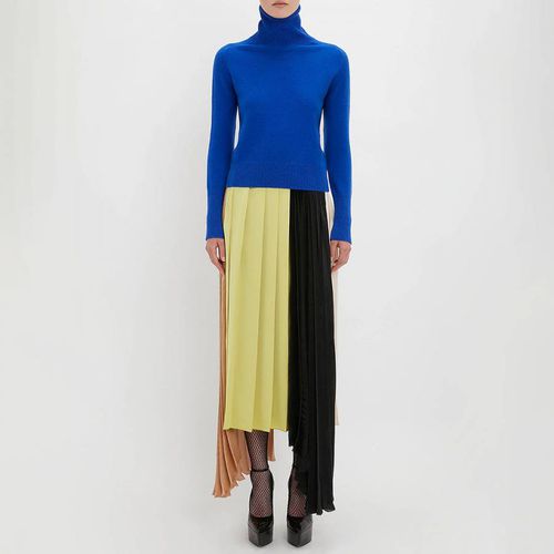 Blue Roll Neck Wool Jumper - Victoria Beckham - Modalova