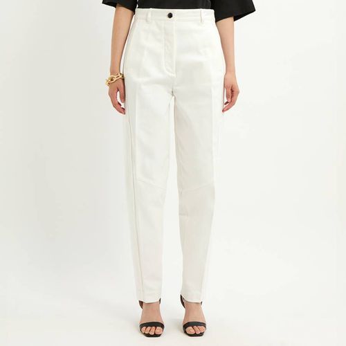 White High Waisted Panelled Jeans - Victoria Beckham - Modalova