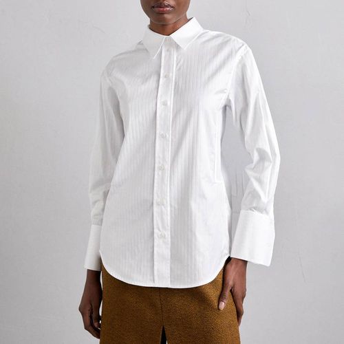 White Buckle Detail Cotton Shirt - Victoria Beckham - Modalova