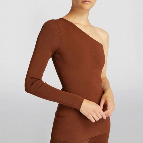 Brown VB Body One Shoulder Top - Victoria Beckham - Modalova