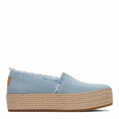 Women's Blue Valencia Espadrille - Toms - Modalova