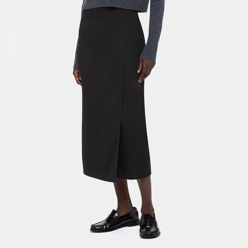 Black Olivia Wrap Midi Skirt - WHISTLES - Modalova