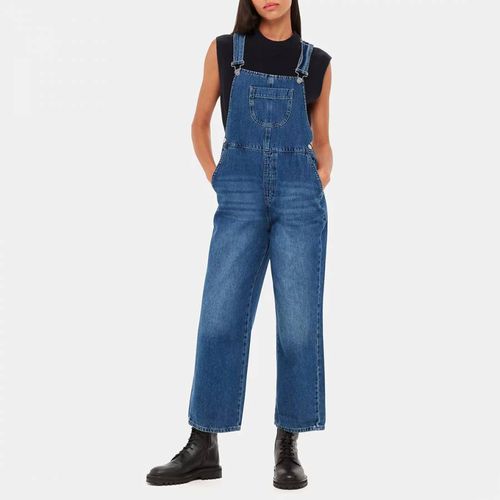 Mid Wash Leni Denim Dungarees - WHISTLES - Modalova