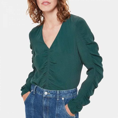 Green Lilly Gather Front Top - WHISTLES - Modalova