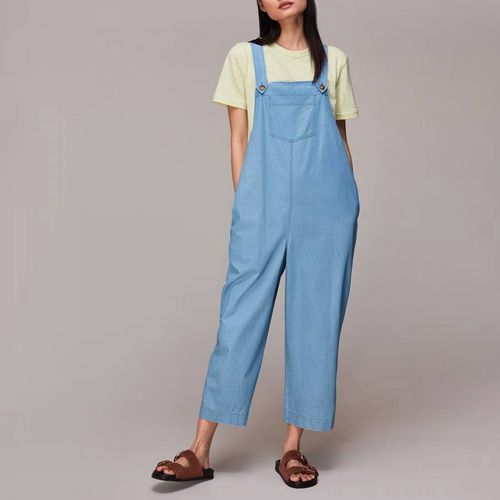 Light Blue Rita Dungarees - WHISTLES - Modalova