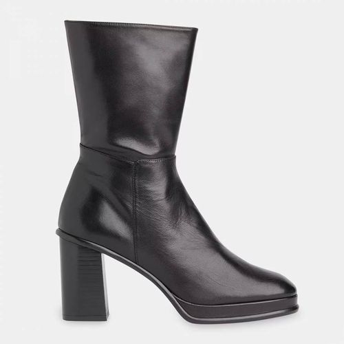 Clara Platform Heel Leather Boots - WHISTLES - Modalova