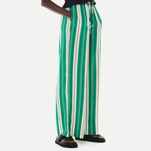 Bridget Wide Leg Stripe Trousers - WHISTLES - Modalova