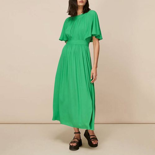 Green Amelia Cape Sleeve Dress - WHISTLES - Modalova