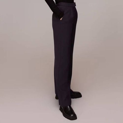 Aubergine Bella Pleated Trousers - WHISTLES - Modalova