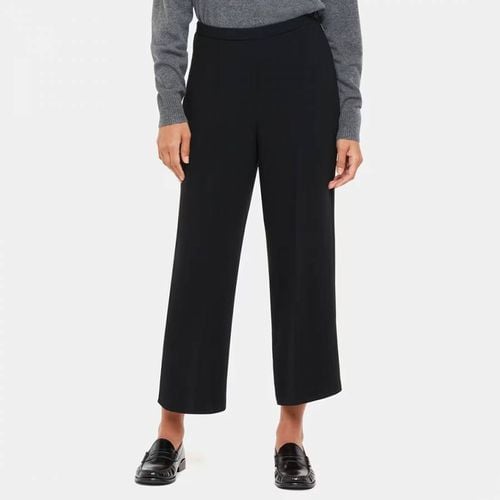 Black Wide Leg Cropped Trousers - WHISTLES - Modalova