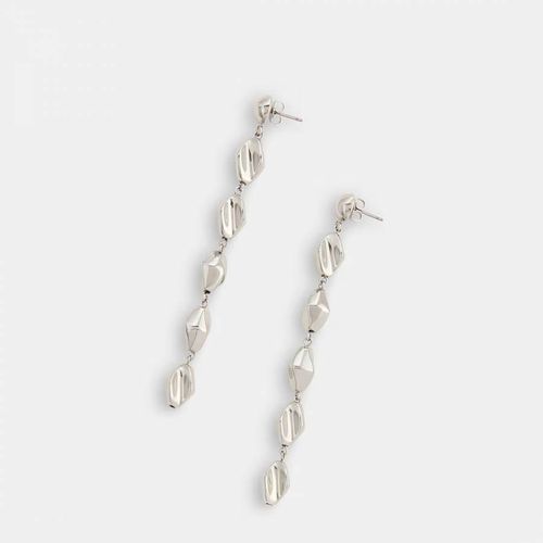 Silver Molten Beaded Earrings - WHISTLES - Modalova