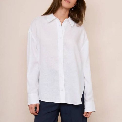 White Thomasina Linen Shirt - Wyse - Modalova