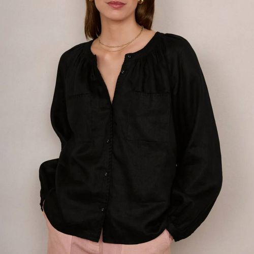 Black Cotton Monica Linen Shirt - Wyse - Modalova