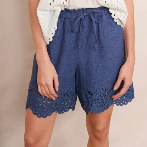 Blue Faria Linen Short - Wyse - Modalova