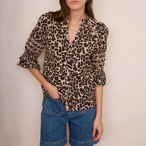 Leopard Parker Blouse - Wyse - Modalova