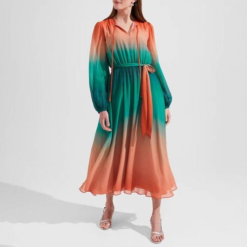 Orange Adalyn Silk Dress - Hobbs London - Modalova