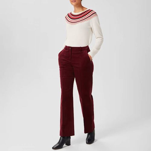 Dark Red Kassandra Trousers - Hobbs London - Modalova